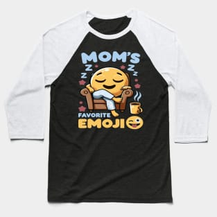 Relaxing Mom's Emoji Haven Baseball T-Shirt